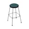 Holland Bar Stool Co 30" Stationary Bar Stool, Black Wrinkle, Graph Tidal Seat 303030BW022 - alternate 1